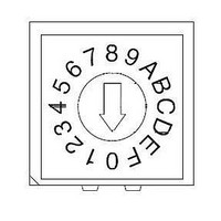 Coded Rotary Switches RT ANG 3x3 TERMINAL RECESSED ACT