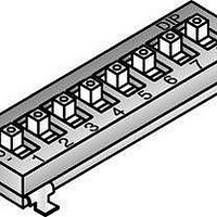 DIP Switches / SIP Switches RAISED ACT 4 POS