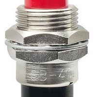 Pushbutton Switches ON(OFF) NORM CLSD 3A RED PLNGR LUG 15/32