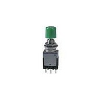 Pushbutton Switches SPDT ON-(ON) 6A .315 DIA BLU CAP STRT PC