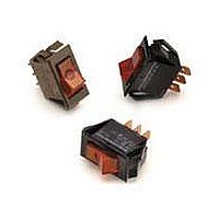 Rocker Switches & Paddle Switches AMBER 125V NEON LAMP