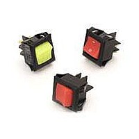Rocker Switches & Paddle Switches GREEN 250V NEON LAMP