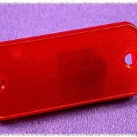 BEZEL SOLID PLASTIC RED 10/PACK