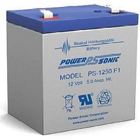 Sealed Lead Acid Battery 12V 5.0AH 250mA FASTON 0.187 x0.032