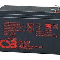 Sealed Lead Acid Battery USE 632-GP1272F2 12V 7AH .250 FASTON