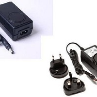 Plug-In AC Adapters 18W 24V@.75A WallPlg Interchngble/ MED V