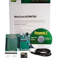 Ethernet Modules & Development Tools RCM67XX MiniCore Deluxe Dev Kit
