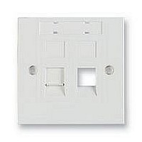 WALLPLATE, RJ45, DOUBLE