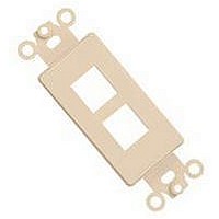 DATACOM WALL PLATE, 2 MODULE, IVORY