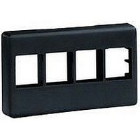 FURNITURE FACEPLATE, 4 MODULE, GRAY