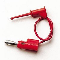 Test Leads MICROGRABBER BANANA/ PLUG (RED)