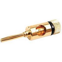 CONNECTOR, 4MM SPEAKER, PLUG, 1WAY