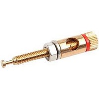 CONNECTOR, 4MM SPEAKER, PLUG, 1WAY