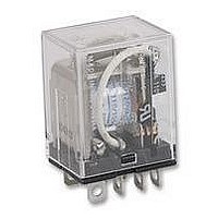 POWER RELAY, DPDT, 24VDC, 10A, PLUG IN
