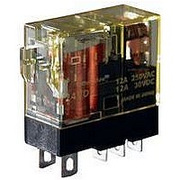 POWER RELAY, DPDT, 24VAC, 8A, PLUG IN