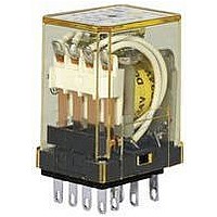 POWER RELAY, DPDT, 120VAC, 3A, PLUG IN
