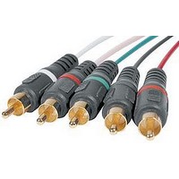 COMPONENT & STEREO AUDIO CABLE, 6FT