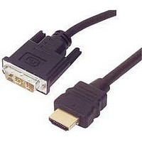 HDMI-DVI VIDEO CABLE, 1M, 28/30AWG, BLACK