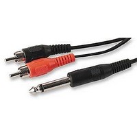 LEAD, 6.35MM M JACK-2XPHONO, 2M