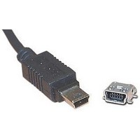CONN MINI B USB R/A SMD