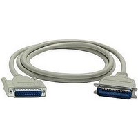 PRINTER CABLE, PARALLEL, 25FT, PUTTY