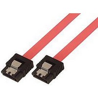 COMPUTER CABLE, SATA, 16IN, RED
