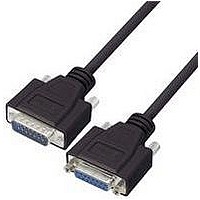 COMPUTER CABLE, SERIAL, 2.5FT, BLACK