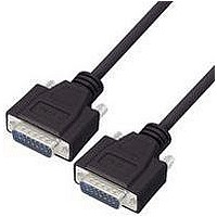 COMPUTER CABLE, SERIAL, 5FT, BLACK