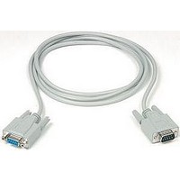 COMPUTER CABLE, SERIAL, 6FT, GRAY