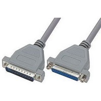 COMPUTER CABLE, SERIAL, 25FT, GRAY