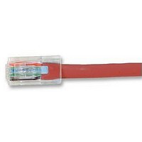 LEAD, CAT6 UNBOOTED UTP, RED, 10M