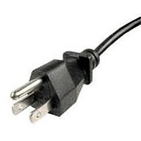 POWER CORD, NEMA5-15P, 9.8FT, 13A, BLACK