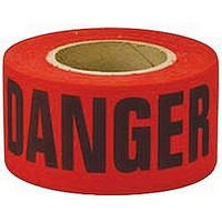 TAPE, BARRICADE, PE, BLK/RED, 3INX300FT
