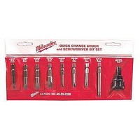 Quick-Change Chuck & 8-Pc. Screwdriver Bit Set