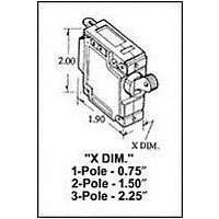 CIRCUIT BREAKER, HYD-MAG, 2P, 277V, 20A