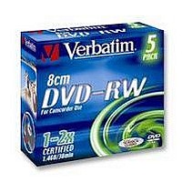 DVD-RW, 8CM, 1.4GB, 5PK