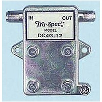 TRU SPEC FOUR-WAY COUPLERS, 20 DB, IMPEDANCE: 75 OHM, FREQUENCY RANGE: 5-900 MHZ, APPLICATIONS: INDOOR AND OUTDOOR, FEATURES: RF SHIELDING EXCEEDS FCC SPECIFICATIONS, 75 OHM TERMINATOR ON LAST TRUNK OUTPUT