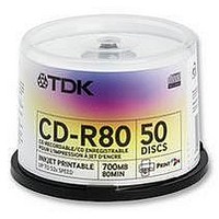 CD-R, 80MIN, PRINTABLE, 52X, X50