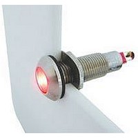 INDICATOR, LED PANEL MNT, RED, 110V