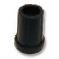 KNOB, 19MM, BLACK, T18 KNURAL SHA