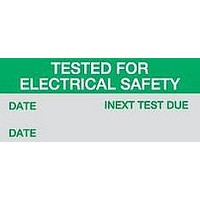 LABEL, TESTED ELEC SAFETY, CARD OF 14