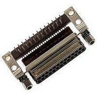 D SUB CONNECTOR, STANDARD, 25POS, RCPT