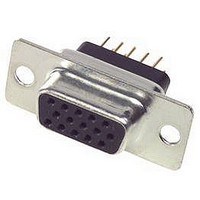 D SUB CONNECTOR, STANDARD, 44POS, RCPT