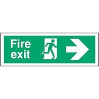 SIGN, FIRE EXIT, ARROW RIGHT, 150X450