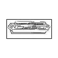 Conn IDC Connector M 50 POS 1.27mm IDT RA Cable Mount Tray