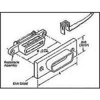 MINI D RIBBON CONN, PLUG, 50POS, IDC/IDT