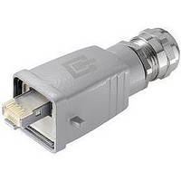 CAT6 RJ45 PLUG-IN CONNECTOR, 8POS 1 PORT