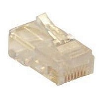 CAT5E MODULAR PLUG, 8POS, 1 PORT