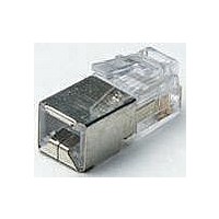 CAT5E RJ45 MODULAR PLUG, 8POS, 1 PORT