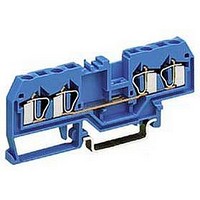 TERMINAL BLOCK, DIN RAIL, 4POS, 28-12AWG